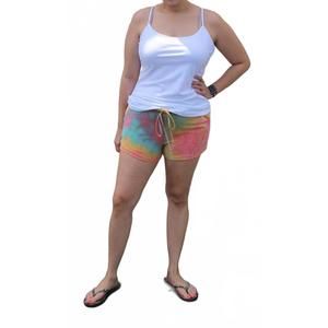 NEW HEIMISH USA mango ginger tie dye shorts in fuchsia blue